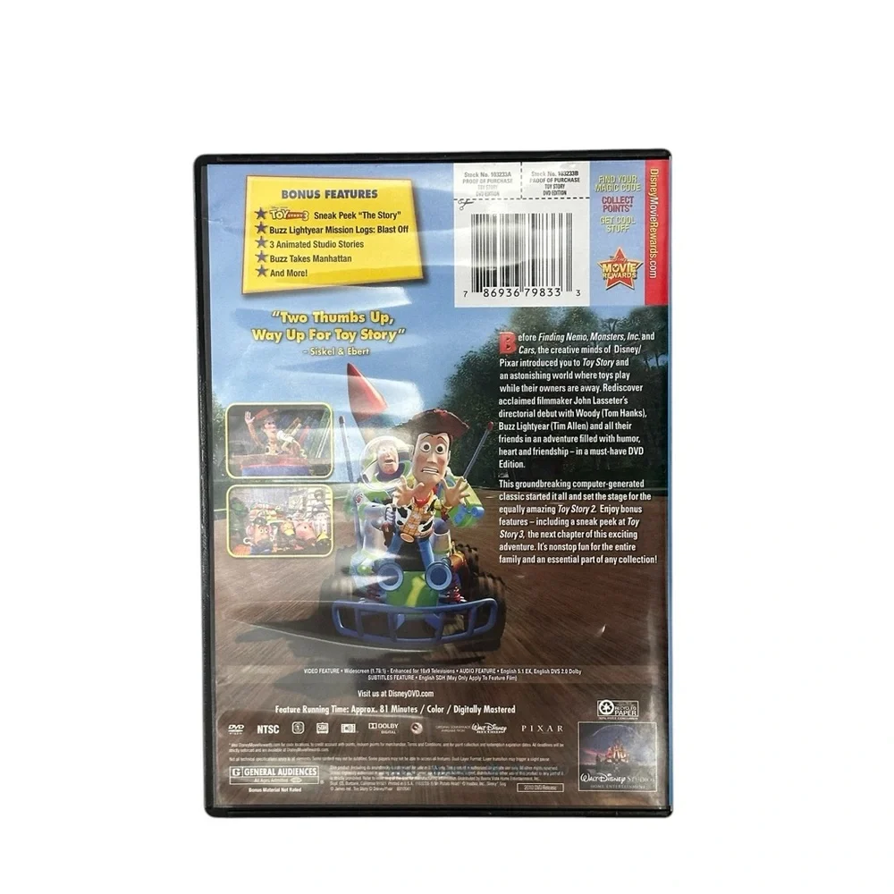 Toy Story Disney Pixar Movie animated DVD Children’s Kids Songs & Fabric Art Kit - Picture 3 of 8